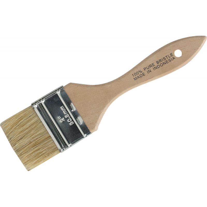 Natural bristle varnish brush